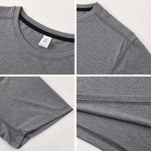 Regular Fit Men's T-Shirt 100% Cotton Anti-Wrinkle O-Neck with Contrast Stitching <b>Knitted</b> - Product Image 4