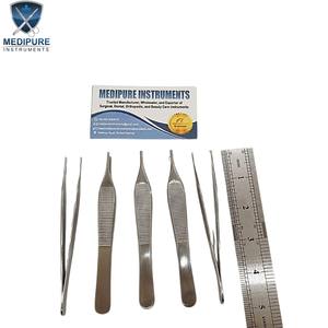 Pinces à dents Adson de haute qualité, pinces à suture en acier inoxydable, réutilisables, autoclavables, instruments chirurgicaux - Product Image 3