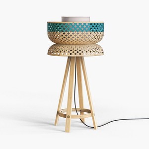 Fournisseur de lampes sur pied en bambou tressé à la main, prix compétitif, haute qualité, style moderne. - Product Image 2