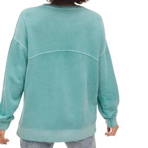 Nueva sudadera holgada para mujer para invierno, la última sudadera lisa de manga larga para mujer, sudaderas con capucha con hombros caídos para mujer - Product Image 4