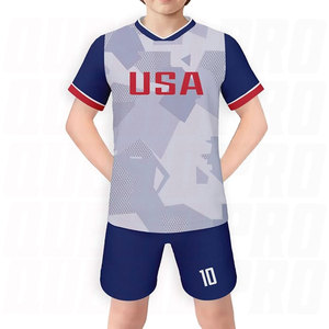 Ensemble de maillot de football pour enfants de qualité supérieure, maillot et short de l'équipe nationale pour garçons, filles, jeunes, uniforme sportif, cadeau de football - Product Image 5