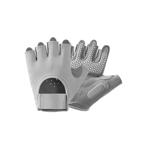 Guantes Deportivos Unisex de Nailon Transpirables con Medio Dedo para Levantamiento de Pesas, Mejor Agarre, Protección para las Manos, Ajuste Cómodo de Alta Calidad - Product Image 1