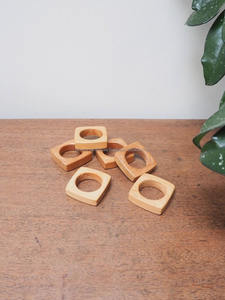 Anneau de serviette en bois de qualité supérieure, best-seller, fait à la main, décoration de table à manger pour mariage, restaurant, hôtel, événements - Product Image 5