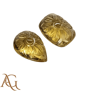 Citrine naturelle, quartz sculpté, intaglio, camée, pierre précieuse jaune, pierre brute pour la fabrication de bijoux, fournisseurs en gros, meilleur prix - Product Image 2