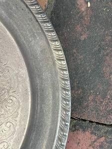 Assiette de présentation or rose élégante pour réception de mariage - Product Image 2