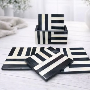 Latest Design Resin Inlay Coaster Set MDF Coaster Resin Coaster MDF Resin Inlay Coaster Place Mats at very low wholesale Price - Product Image 1