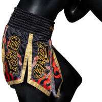 Shorts Fairtex de qualité supérieure, designs personnalisés, très demandés, pour Muay Thai, boxe, entraînement de kickboxing, vêtements d'arts martiaux