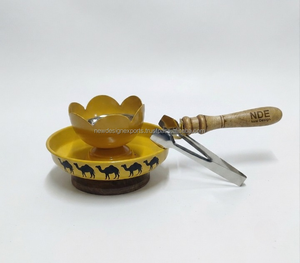 Brûleur d'encens au charbon de bois style arabe à motif chameau, pot à Oud pour l'approvisionnement au Moyen-Orient - Product Image 5