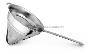 Stainless Steel Bouillon <b>Strainer</b> Extra Fine <b>Mesh</b> Stainless Steel Metal Colanders & <b>Strainers</b> Reusable Henry Foodservice - Product Image 5