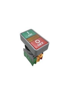 Interruptores Industriales de Doble Botón, Momentáneos, Rojo y Verde, 22mm/25mm/30mm, IP65, Plástico, 6A, 1NO 2NO 1NC, Interruptor LED - Product Image 2