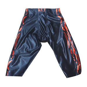 Pantalon de football américain personnalisable avec 7 protections, grande taille, respirant et à séchage rapide, 100% polyester - Product Image 4
