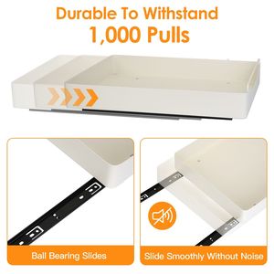 Organizzatore Estraibile in Acciaio al Carbonio per Armadietti, Cassetti Scorrevoli Adesivi per Dispensa, Cucina, Bagno o Soggiorno - Product Image 3