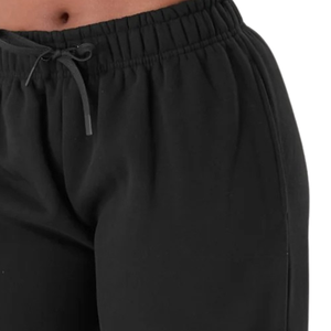 Pantalon de survêtement noir pour femme, coupe large, en molleton doux, taille élastique, décontracté, pour la gym, l'entraînement, la détente et les activités sportives - Product Image 4