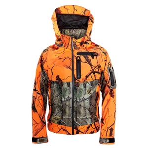 Oem Winter Hunting Jackets Outdoor Waterproof Camouflage Print Hiking Hooded Hunting Soft <b>Shell</b> Jacket for Men - Product Image 5