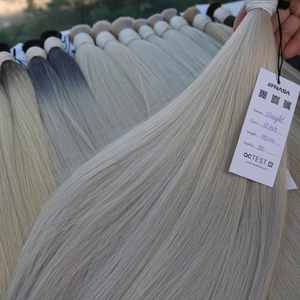 ผมต่อจากเวียดนามแท้สำหรับ100% ผมมนุษย์สีออมเบรสามารถปรับแต่งได้ - Product Image 1