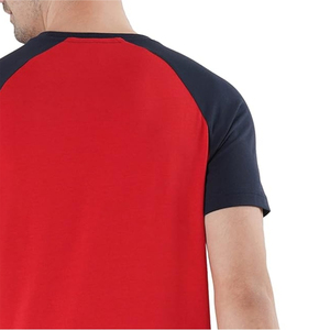 T-shirt formel surdimensionné pour homme en 100 % coton peigné avec logo de marque sur le devant, motif anti-boulochage - Product Image 1