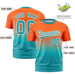 Custom Gradient <b>Baseball</b> T-Shirt Personalized Sports Uniform with Team Name & Number Logo for Men Women & Youth - Product Image 3