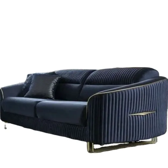 Combinazione di tessuto di lusso leggero minimalista soggiorno moderno divano di lusso Set mobili