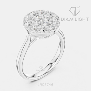 Bague de mariage en or blanc 14 carats avec diamant de laboratoire de 0,932 carats, taille ronde, certifiée IGI, bijoux fins, cadeau pour fiançailles, mariage, anniversaire - Product Image 2