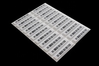 Étiquettes antivol Weldon WD0001 AM 58kHz EAS DR pour la prévention des pertes en supermarché, autocollants souples en plastique adhésifs