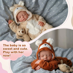 Poupées jumelles réalistes Babeside Noah de 20 pouces, bébés <span class=keywords><strong>reborn</strong></span>, petite fille, tête et membres en vinyle, corps en tissu, poupée articulée - Product Image 3