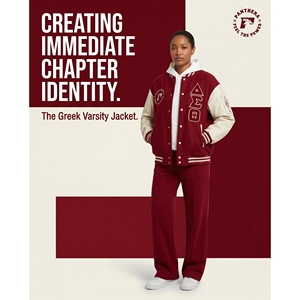 Chaqueta Varsity de Lana Melton Gruesa con Logotipo Bordado Personalizado, Fabricación OEM, Mangas de Cuero Sintético para Mujer, Talla Grande, HBCU - Product Image 5