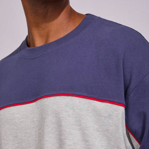 Nouveau design, coupe classique, t-shirt en tricot pour homme, col rond, grande taille, coupe ample, manches courtes, séchage rapide, respirant, personnalisable - Product Image 4