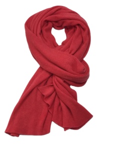 Bufanda de Invierno para Mujer, Tejida en Algodón, Color Sólido, Diseño Acanalado Largo, Accesorio de Moda para Uso Diario - Product Image 4