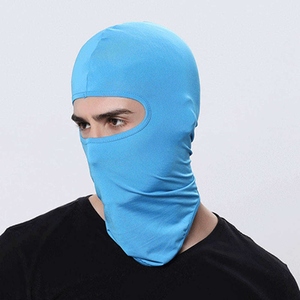 Masque de ski intégral élégant en tricot, cagoule à 2 trous, motif brodé, logo personnalisé, coupe-vent, pour le cyclisme et le ski - Product Image 4
