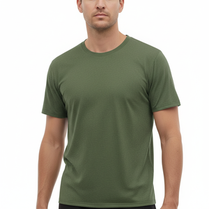 T-shirt imprimé tendance pour homme, coupe droite, en jersey tricoté 100 % coton, style décontracté et sportif, haut court, vente en gros - Product Image 4