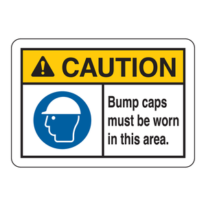 Achtung: Schutzhelme müssen getragen werden – Schild für Industriearbeitsbereiche - Product Image 1