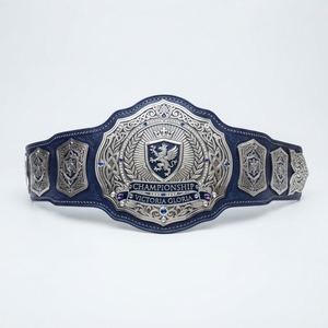 Ceinture de championnat sportif personnalisée, trophée de récompense gravé, plaque métallique gravée, sangle en cuir, pour vainqueurs de compétition, commande en gros - Product Image 5