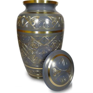 Custom Design Aluminum Cremation Urn Adult Ashes Engraved Logo <b>Memorial</b> Urn - Product Image 2