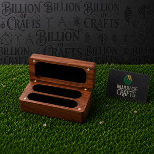 Caja de Madera para Anillos de Boda, Estuche Doble para Joyas, Logotipo Grabado con Láser, Forro de Terciopelo, Empaque de Regalo - Product Image 3
