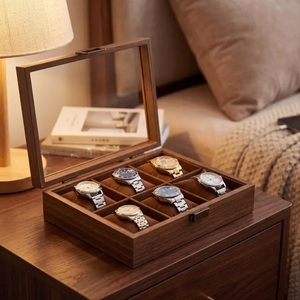AHTE MANUEXPO Caja Organizadora y Expositora de Relojes de Madera - Estilo Clásico/Lujo, Almacenamiento Ecológico, Regalo para Él/Ella, Decoración del Hogar - Product Image 3