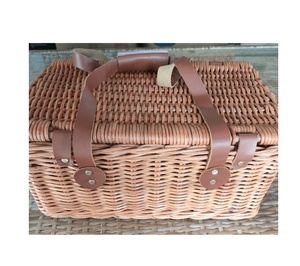 ตะกร้าปิกนิกไม้ไผ่แบบพรีเมี่ยมออกแบบด้วยผ้าทอลายไม้ไผ่หรูหราสำหรับออกนอกบ้านในวันหยุดสุดสัปดาห์และปิกนิกในสวนที่ผลิตในเวียดนาม - Product Image 3