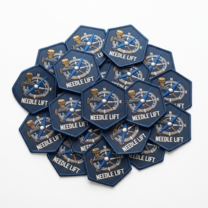 Parche Bordado Ovalado Personalizado al por Mayor, Insignia Vintage de Minero Topógrafo con Borde Merrow, Emblema para Ropa a Granel - Product Image 3