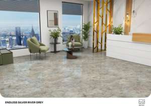 Carreaux de porcelaine brillants élégants et modernes, format 600x1200, grands carreaux pour projets d'aménagement intérieur commercial - Product Image 6