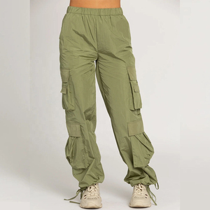 Pantalones Cargo de Algodón y Poliéster para Mujer, Diseño Moderno, Fabricante OEM, Venta al por Mayor - Product Image 5