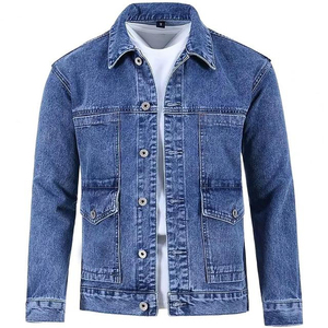 Vestes en jean d'hiver pour hommes les plus vendues à bas prix, col montant, imperméables, respirantes, haute qualité, vente en gros OEM, vêtements décontractés - Product Image 1