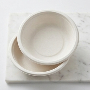 Bol ovale en bagasse de 6 oz pour gâteaux et soupes, compostable, jetable, écologique, en fibre de canne à sucre, résistant aux micro-ondes, à l'huile et à l'eau - Product Image 2