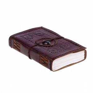 Vintage Genuine Leather Spell Book <b>Journal</b> Handmade Deckle Edge Paper Blank <b>Writing</b> Notebook Antique Grimoire Diary Sketchbook - Product Image 1
