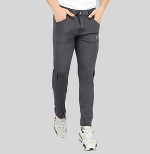 กางเกงคาร์โก้ลำลองผู้ชายคุณภาพสูง ผ้าฝ้าย เอวยางยืด ลายตาราง ดีไซน์กระเป๋าหลายช่อง แห้งเร็ว - Product Image 4