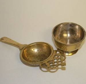 Colador de Té de Cobre con Malla Fina, Infusor de Té de Hojas Sueltas con Asa, Reutilizable para Tetera, Taza, Hogar, Cocina, Hotel, Restaurante - Product Image 1