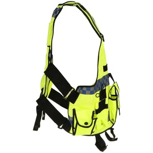 High Visibility Reflective Safety Vest Men's V-neck Zipper Closure Breathable Polyester Workwear with Pockets Casual Summer - Product Image 5