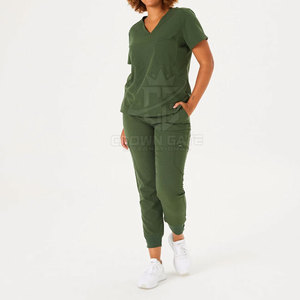 Uniforme d'infirmière personnalisé avec logo, tissu doux et léger pour centre médical, clinique, équipe de soins de santé et vêtements de travail - Product Image 2
