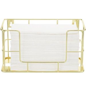 Modern Metal Napkin Holder Gold Finish Decorative Tissue Rack for <b>Dining</b> <b>Table</b> Kitchen Counter Home Hotel Restaurant Decoration - Product Image 4