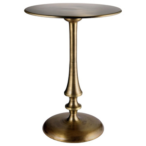 Table d'appoint ronde en aluminium avec plateau en verre trempé, table décorative moderne pour les intérieurs de la maison - Product Image 4