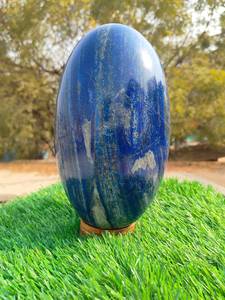 Pierre de lapis-lazuli bleu foncé naturel de haute qualité, Shiva Lingam, pour la décoration intérieure - Product Image 3