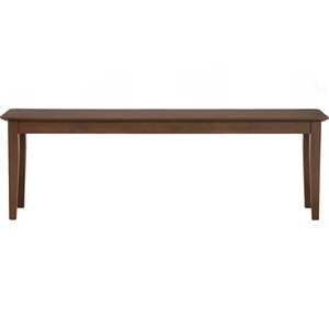 High Quality 140cm Wooden Dining <b>Bench</b> Japandi Walnut Finish with Tapered <b>Legs</b> for 3-Seater Dining Table & Home Use - Product Image 2